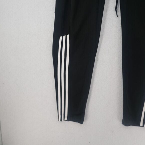 NEW adidas Women's 2X Sereno Pants Black White Stripe Track Pants with Pockets - Picture 5 of 12